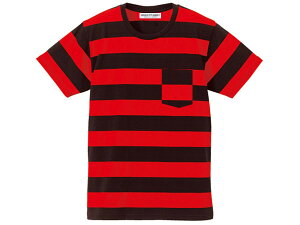 �y���l�i�������܂����zPRISONER BORDER POCKET T-shirt�i�v���Y�i�[�{�[�_�[�|�P�b�gT�V���c�jBLACK × RED �u���b�N���F���b�h�Ԕ����Ò��A���J�W�Ȃ��܂��܃{�[���h���v���Y�����l���J�[�g�R�o�[