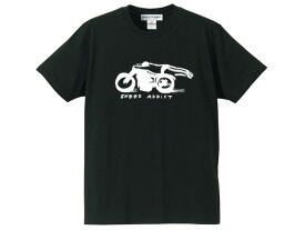 SPEED ADDICT 手書き風 T-shirt（スピードアディクトHANDWRITTINGTシャツ）BLACK 黒ブラック手書き風イラスト世界最速のインディアンモトサイクルindian motocycleボンネビルソルトフラッツドラッグレースnascarマン島ttレースmotogp古着
