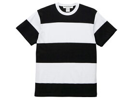SUPER BOLD BORDER T-shirt（スーパーボールドボーダーTシャツ）BLACK × WHITE ブラックホワイト黒白しましま縞々シマシマラガーシャツラグビー太ボーダーワイドボーダースポーティースポーツmixアウトドアスポカジ