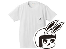 SUPER HEAVY WEIGHT CHECKER RABBIT POCKET T-shirt（スーパーヘヴィーウェイトチェッカーラビットポケットTシャツ）WHITE 白ホワイト厚手生地goodwearグッドウエア富士重工業ラビット鉄スクータージュニアスーパーフローvespaベスパ