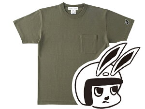 ��CHECKER RABBIT POCKET T-shirt�i���`�F�b�J�[���r�b�g�|�P�b�gT�V���c�jARMY GREEN �x�m�Y�� �X�[�p�[�t���[ �A�[�~�[�O���[�� �� �|�Pt �e�B�[�V���c �����|�C���g s601 �h�J �E�T�M ���g���X�N�[�^