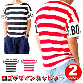 ロゴデザインカットソー/A165メンズ レディース