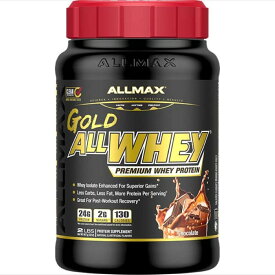オールマックス ゴールド オールホエイ プロテイン チョコレート味 908g ALLMAX GOLD ALLWHEY Protein 2lbChocolate 【お取り寄せ商品】