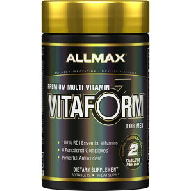 オールマックス ビタフォーム メンズ用 ビタミン 60粒 ALLMAX VITAFORM FOR MEN Vitamins 60ct 【お取り寄せ商品】
