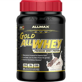 オールマックス ゴールド オールホエイ プロテイン クッキー＆クリーム味 908g ALLMAX GOLD ALLWHEY Protein 2lbCookies & Cream 【お取り寄せ商品】