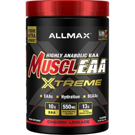 オールマックス マッスルEAA エクストリーム アミノ＋ハイドレーション チェリーライムエイド味 532g ALLMAX MusclEAA Xtreme Aminos + Hydration 532gCherry Limeade 【お取り寄せ商品】