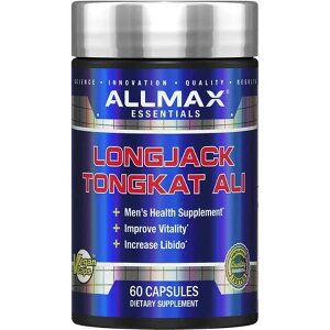 �I�[���}�b�N�X �����O�W���b�N �g���J�b�g�A�� 325mg 60�� Allmax Longjack Tongkat Ali - 325Mg 60ct �y�����񂹏��i�z