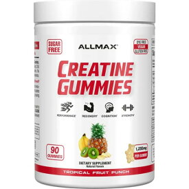 オールマックス クレアチン グミ トロピカルフルーツパンチ味 90粒 ALLMAX Creatine Gummies Gummies 90ctTropical Fruit Punch 【お取り寄せ商品】