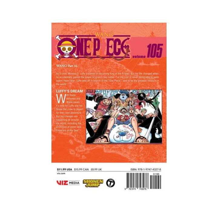 楽天市場】【洋書】ワンピース 105巻 [尾田栄一郎］One Piece, Vol 