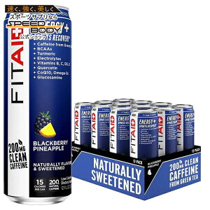 【最大1400円OFFクーポン】FITAID ENERGY ブラックベリー パイナップル 12 オンス缶(12個入り) LifeAid: FitAid Energy Blackberry Pine (12/12oz) 【お取り寄せ商品】【合わせて買いたい】
