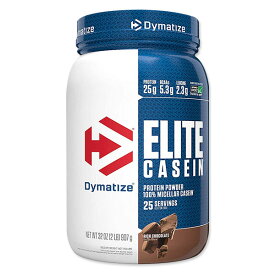 【最大1200円OFFクーポン】ダイマタイズ エリート カゼインプロテイン リッチチョコレート味 2lb 907g 約25回分 Dymatize Elite Casein Chocolate Rich カゼインプロテイン 筋トレ トレーニング【お取り寄せ商品】【合わせて買いたい】