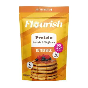 �t���[���b�V�� �o�^�[�~���N �v���e�C�� �p���P�[�L�~�b�N�X 454g Flourish Buttermilk Protein Pancake Mix 16 oz. �y�����񂹏��i�z
