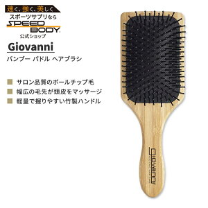 �W���o���j �o���u�[ �p�h�� �w�A�u���V Giovanni Bamboo Paddle Hair Brush �����y�����񂹏��i�z�y���킹�Ĕ��������z