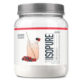 アイソピュア プロテイン 400g ミックスベリーアイソレート Isopure Infusions BCAA 砂糖不使用 グルテンフリー 女性 ダイエット ホエイ 筋トレ スポーツ タンパク質