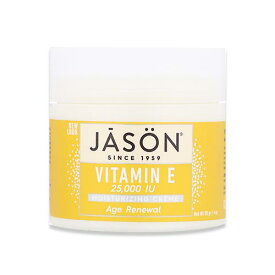 Jason Natural エイジリニューアルビタミンE モイスチャライジングクリーム 25,000IU 113g（4oz） ジェイソンナチュラルJASON Natural Products Age Renewal VitaminE 25,000IU Moisturizing Cream 4oz【お取り寄せ商品】【合わせて買いたい】