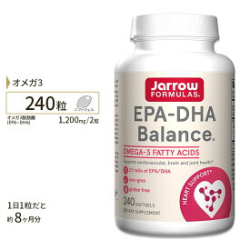 【ポイントUP対象★6月4日 20時 - 11日 2時迄】ジャローフォーミュラズ EPA-DHA バランス 240粒 Jarrow Formulas EPA-DHA Balance サプリ サプリメント EPA DHA 魚油 オメガ3脂肪酸 フィッシュオイル