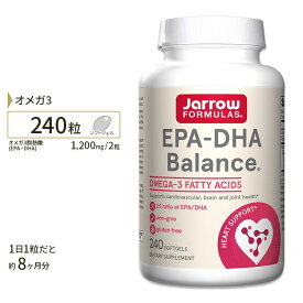 ジャローフォーミュラズ EPA-DHA バランス 240粒 Jarrow Formulas EPA-DHA Balance サプリ サプリメント EPA DHA 魚油 オメガ3脂肪酸 フィッシュオイル