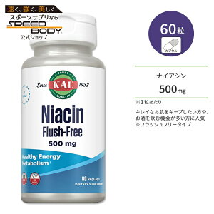 �J�� �i�C�A�V�� 500mg �t���b�V���t���[ 60�� �x�W�J�v�Z�� KAL Niacin Flush-Free 60 VegCaps �T�v�� �r�^�~��B B3 �w���X�P�A �̂Â��� ���N�T�|�[�g �G�l���M�b�V�� ���e �X�L���P�A �߂��� �r�[�K��