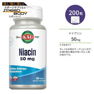 【今だけ半額】カル ナイアシン 50mg 200粒 タブレット KAL Niacin 200 Tablets サプリ ビタミンB B3 ヘ…