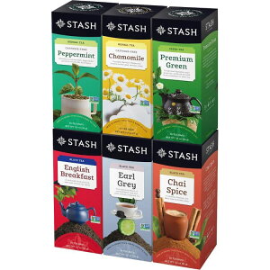 �y�A�����J�R�X�g�R�i�z�X�^�b�V���e�B�[ �o���G�e�B�p�b�N 6�� 180�� Stash Tea, Variety Pack, 180-count �y�����񂹏��i�z�y���킹�Ĕ��������z