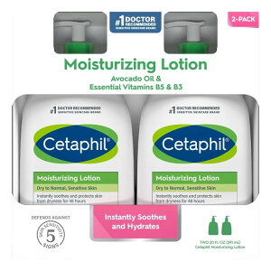 �y�A�����J�R�X�g�R�i�z�Z�^�t�B�� ���C�X�`�����C�W���O ���[�V���� 2�Z�b�g Cetaphil Moisturizing Lotion, Dry to Normal Sensitive Skin, ��591ml 20fl oz, 2-count�y�����񂹏��i�z�y���킹�Ĕ��������z