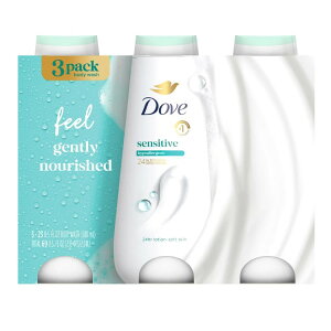 �y�A�����J�R�X�g�R�i�z�_�� �Z���V�e�B�u �{�f�B�E�H�b�V�� 680ml×3�{�Z�b�g Dove Sensitive Body Wash, 23 fl oz, 3-pac �y�����񂹏��i�z