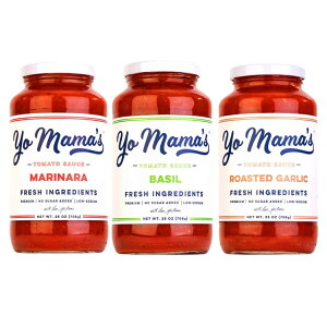 �y�A�����J�R�X�g�R�i�z���[�}�} �ቖ�o���G�e�B�p�X�^�\�[�X 3�p�b�N Yo Mama's Low-Sodium Variety Pasta Sauce, 3-pack�y�����񂹏��i�z�y���킹�Ĕ��������z