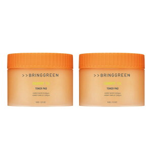 �y�A�����J�R�X�g�R�i�zBRINGGREEN �L�����b�g �r�^ �g�i�[�p�b�h�A60 ���A2 �p�b�N BRINGGREEN Carrot Vita Toner Pad, 60 Pads, 2-pack�y�����񂹏��i�z�y���킹�Ĕ��������z