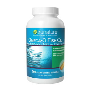 �y�A�����J�R�X�g�R�i�z�g�D���i�`���� �g���v���X�g�����O�X �I���K3 900 mg�A�\�t�g�W�F�� 200 �� trunature Triple Strength Omega-3 900 mg., 200 Softgels �y�����񂹏��i�z�y���킹�Ĕ��������z