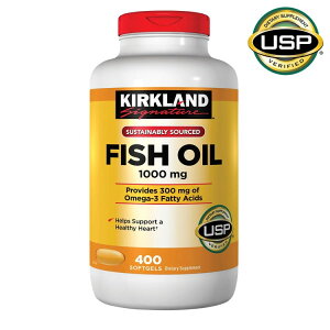�y�A�����J�R�X�g�R�i�z�J�[�N�����h�V�O�l�`���[ �t�B�b�V���I�C�� 1000 mg�A�\�t�g�W�F�� 400�� Kirkland Signature Fish Oil 1000 mg., 400 Softgels �y�����񂹏��i�z�y���킹�Ĕ��������z