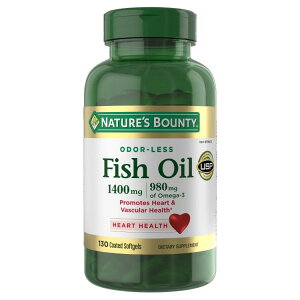 �y�A�����J�R�X�g�R�i�z�l�C�`���[�Y�o�E���e�B �t�B�b�V���I�C�� 1400 mg�A�R�[�e�B���O�\�t�g�W�F�� 130 �� Nature's Bounty Fish Oil 1400 mg, 130 Coated Softgels �y�����񂹏��i�z�y���킹�Ĕ�������