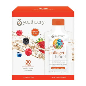 �y�A�����J�R�X�g�R�i�z���[�Z�I���[ �R���[�Q�����L�b�h�A�x���[���A30 �p�b�N youtheory Collagen Liquid, Berry Flavor, 30 Packets�y�����񂹏��i�z�y���킹�Ĕ��������z