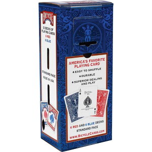 �o�C�V�N�� �X�^���_�[�h �g�����v �� �� 12�f�b�L�Z�b�g Bicycle Standard Playing Cards, 12 Red and Blue Decks �y�����񂹏��i�z