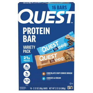 �N�G�X�g �v���e�C���o�[ �o���G�e�B�p�b�N ��60g 16�{�Z�b�g Quest Protein Bar Variety Pack, 2.12 oz, 16-count �y�����񂹏��i�z