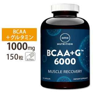 yő1400~OFFN[|zBCAA+G 6000 AeBbgJotH[~ 150JvZ MRM (GA[G)MRM BCAA+G 6000 Ultimate Recovery Formula 150 capsules
