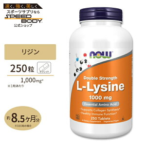 yő1400~OFFN[|ziEt[Y L-W Tvg 1000mg 250 ^ubg NOW Foods L-Lysine K{A~m_ R[Q XLPA wAPA JVE