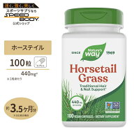 【ポイントUP&クーポン★4日15時-12日9時】ネイチャーズウェイ ホーステイル グラス 440mg ビーガンカプ…