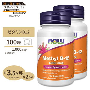 ���`��B-12 1000mcg 100�� NOW Foods(�i�E�t�[�Y) [2�Z�b�g]