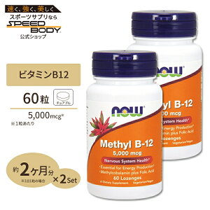 ���`��B-12 �g���[�` 5000mcg 60�� NOW Foods(�i�E�t�[�Y) [2�Z�b�g]Methyl B-12 5,000 mcg - 60 Lozenges