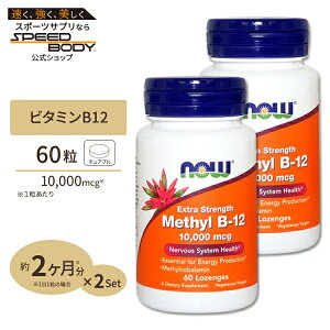 ���`��B-12 �g���[�` 10000mcg 60�� NOW Foods(�i�E�t�[�Y) [2�Z�b�g]Methyl B-12 10,000 mcg - 60 Lozenges