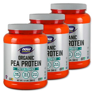 yő1400~OFFN[|zI[KjbN s[veCiǂj i`t[o[ 680g NOW Foods(iEt[Y)Sports Organic Pea Protein, Natural Unflavored, 1.5lbs (680g)iEX|[c nowsports