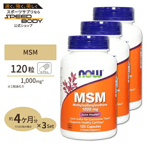yő1400~OFFN[|z[3Zbg] MSM 1000mg 120 NOW Foods(iEt[Y)