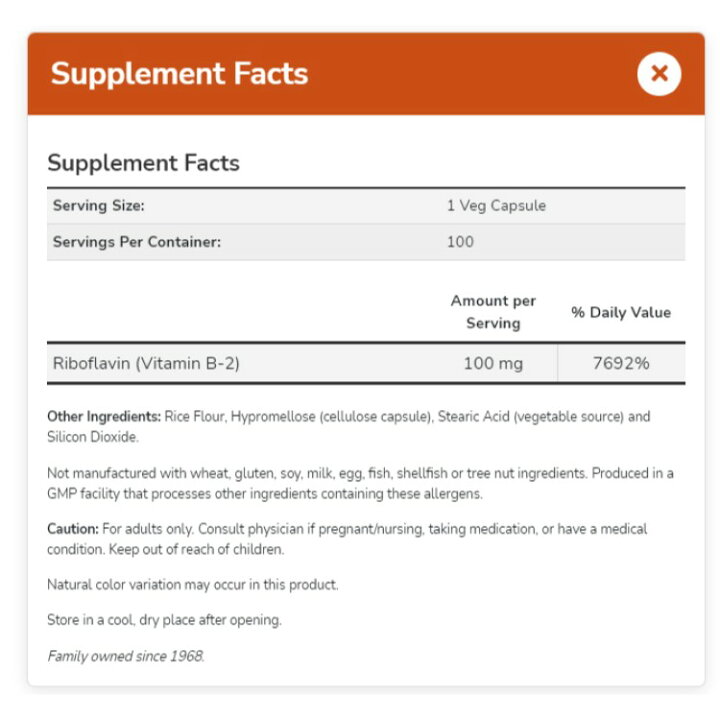 605円 人気大割引 2個セット ナウフーズ ビタミンB2 100mg 100粒 NOW Foods Vitamin B-2 100 mg Veg Capsules 605円 人気大割引 2個セット ナウフーズ ビタミンB2 100mg 100粒 NOW Foods Vitamin B-2 100 mg Veg Capsules