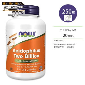 �i�E�t�[�Y �A�V�h�t�B���X 20�� 250�� �x�W�J�v�Z�� NOW Foods Acidophilus Two Billion 250Veg Capsules