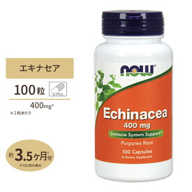 エキナセア 400mg 100粒 NOW Foods(ナウフーズ)