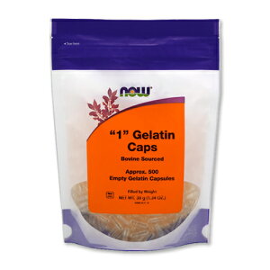 ��J�v�Z�� 1 �[���`�� 500�� NOW Foods�i�i�E�t�[�Y�j 1 Gelatin Caps 500 Empty Gelatin Capsules