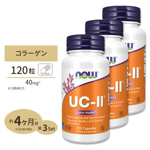 yő1400~OFFN[|ziEt[Y UC-II R[Q2^ WCgwX 120 JvZ NOW Foods UC-II Type II Collagen Capsules