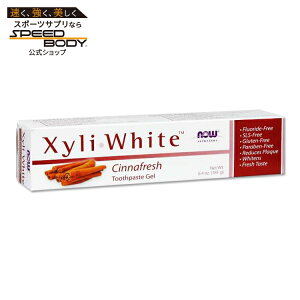 yő1400~OFFN[|zLVzCg VitbV (Vi) WF 181g NOW Foods (iEt[Y)XyliWhite Cinnafresh Toothpaste Gel 6.4 oz.