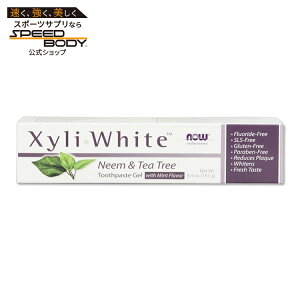 yő1400~OFFN[|zLVzCg j[&eB[c[WF 181g NOW Foods (iEt[Y)Xyliwhite Neem & Tea Tree Toothpaste Gel 6.4 oz.