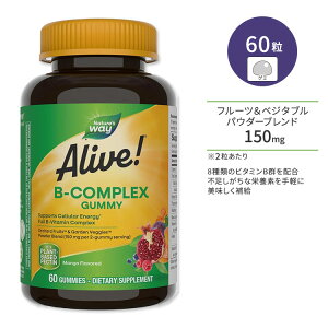 �l�C�`���[�Y�E�F�C �A���C�u�I B-�R���v���b�N�X�O�~ �}���S�[���� 60�� �O�~ Nature's Way Alive�I B-Complex Gummies �r�^�~��B�Q �x�W�^���A���y�����񂹏��i�z�y���킹�Ĕ��������z